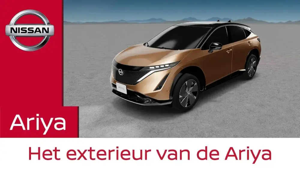 Het exterieur van de Nissan Ariya