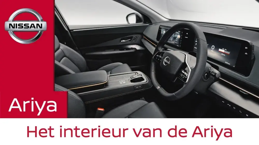 Het interieur van de Ariya